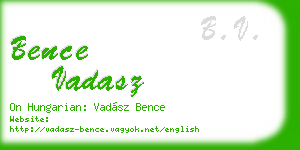 bence vadasz business card